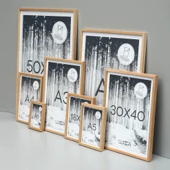 Lucca Træramme til 50x70 cm. plakater - Egetræ