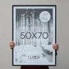 Lucca Træramme til 50x70 cm. plakater - SORT