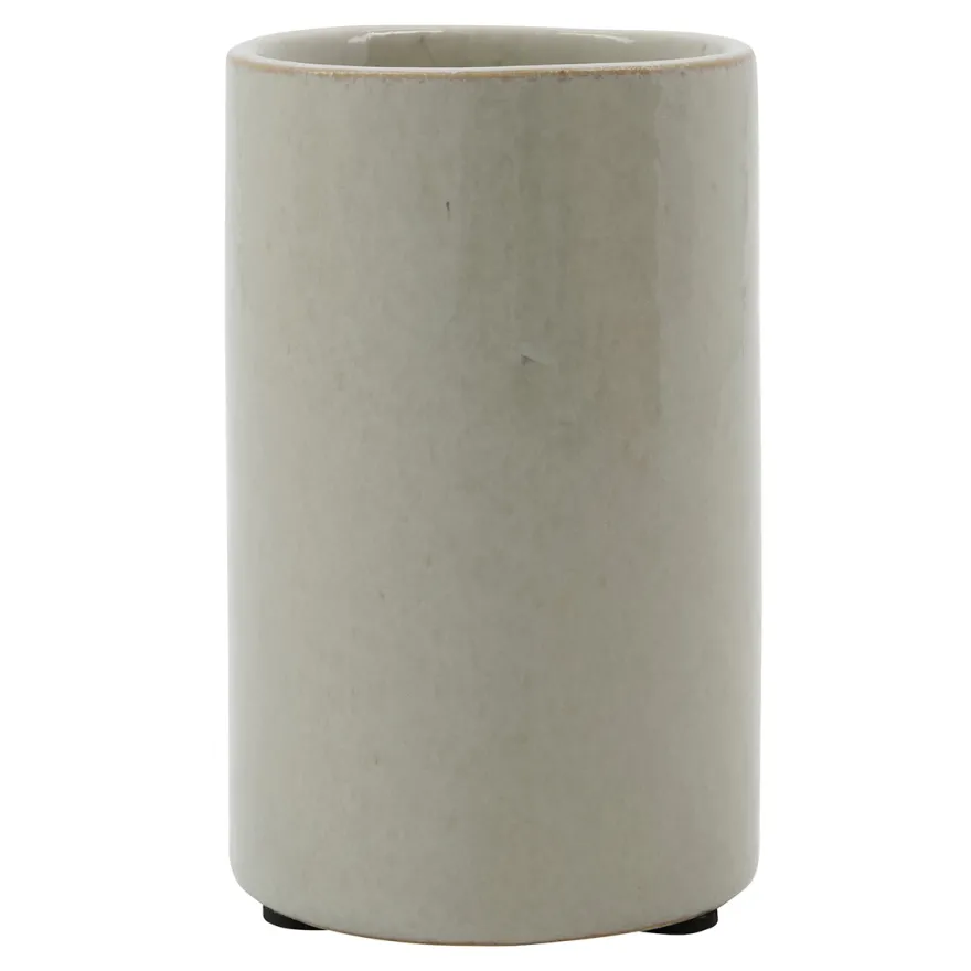 Meraki Cylinderformet beholder - Datura, Lysegrå