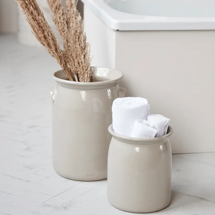 Meraki Keramikkrukke - Shellish Grey - H24