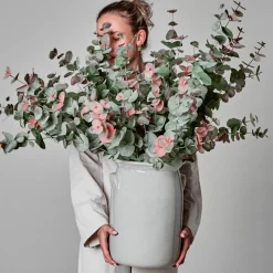 Meraki STOR Keramikvase - Shellish Grey - Stor H36 cm