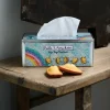 Metaldåse til opbevaring af lommetørklæder/kleenex