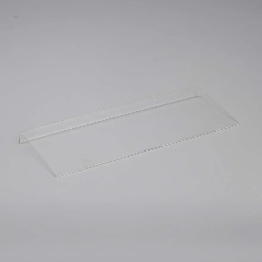 Modena hylde i klar akryl - 40x15 cm.