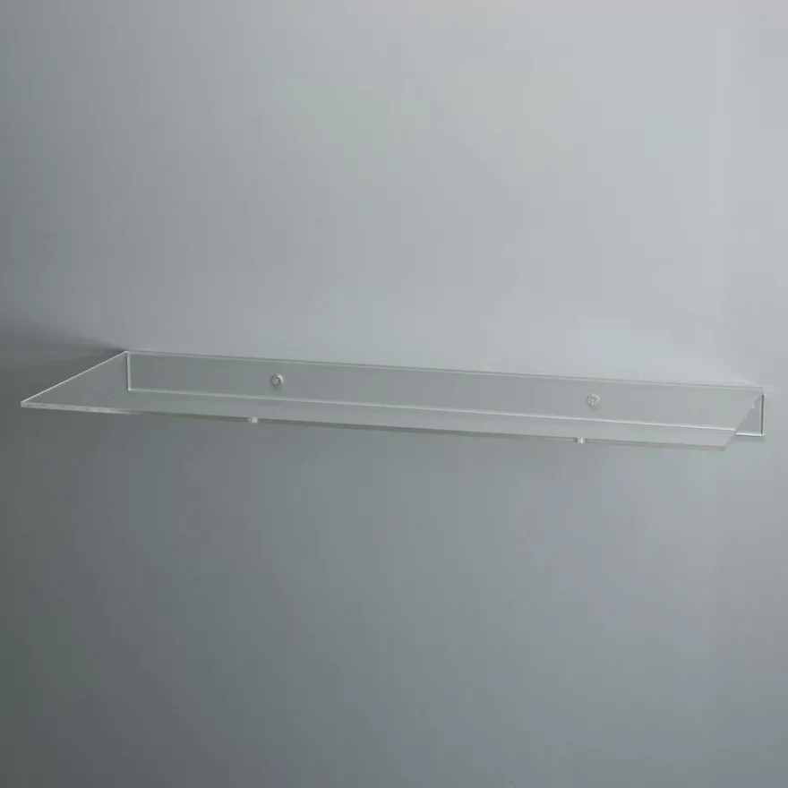 Modena hylde i klar akryl - 40x15 cm.