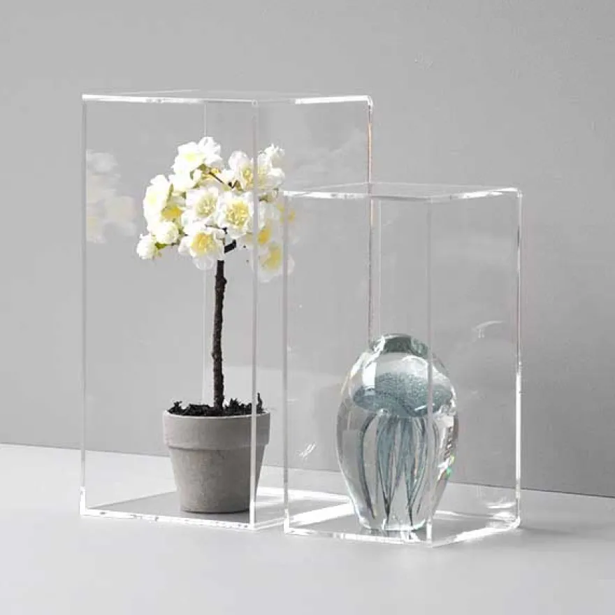 Modena kasse i akryl 12,5x25x12,5 - MEDIUM, rektangulær