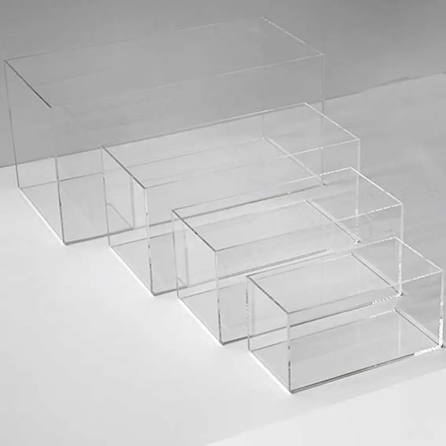 Modena kasse i akryl 12,5x25x12,5 - MEDIUM, rektangulær