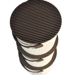 Omnioutil Plastikspand - Ivory med brunt låg 8 liter