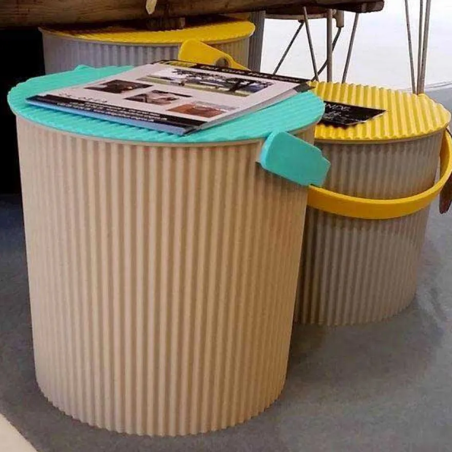 Omnioutil Plastikspand - Karrygul. 20 liter