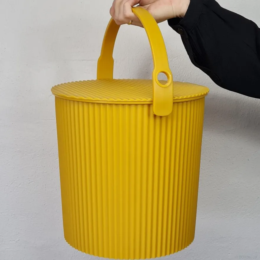 Omnioutil Plastikspand - Karrygul. 10 liter