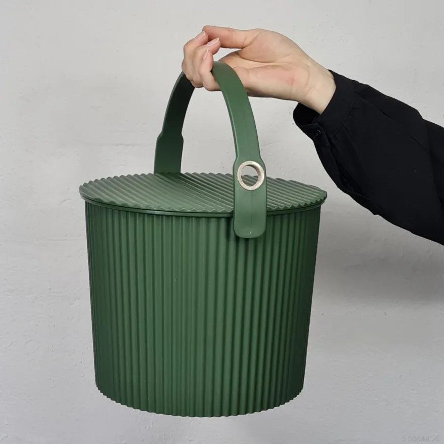 Omnioutil Plastikspand - Mørkegrøn 8 liter