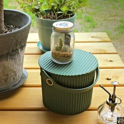 Omnioutil Plastikspand - Mørkegrøn 8 liter