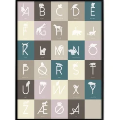 Plakat - ABC plakat i farver