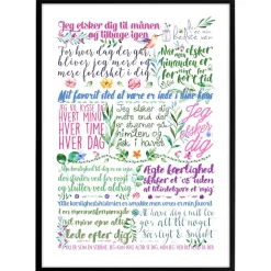 Plakat - Den helt store kærlighed, colors