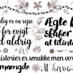 Plakat - Den helt store kærlighed, sort/hvid