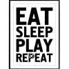 Plakat - Gamer - Eat, Sleep, Play, Repeat