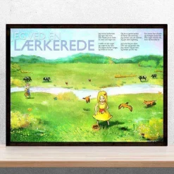 Plakat - Jeg ved en lærkerede - Vælg str.