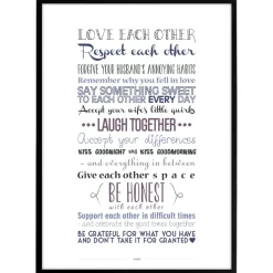 Plakat - Love each other, colors