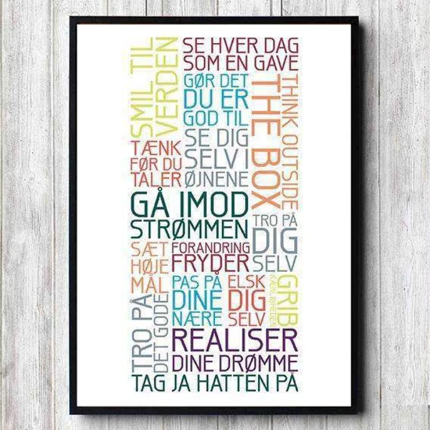 Plakat "Tag ja hatten på" Colours - 2 størrelser