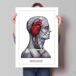 Plakat - Think with your heart