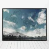 Plakat - Verdenskort, Mountain view
