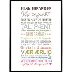 Plakat Vores kærlighed - Multicolor