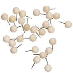Push pins til opslagstavle - Wood, 25 stk.
