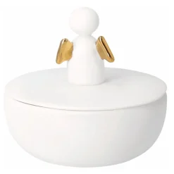 Räder Krukke med låg i Porcelæn - Engel