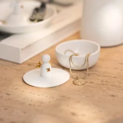 Räder Krukke med låg i Porcelæn - Engel