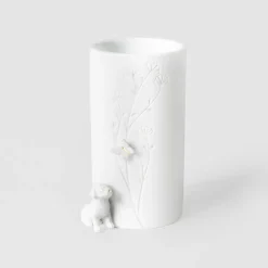 Räder Vase i porcelæn, Hund, Siddende