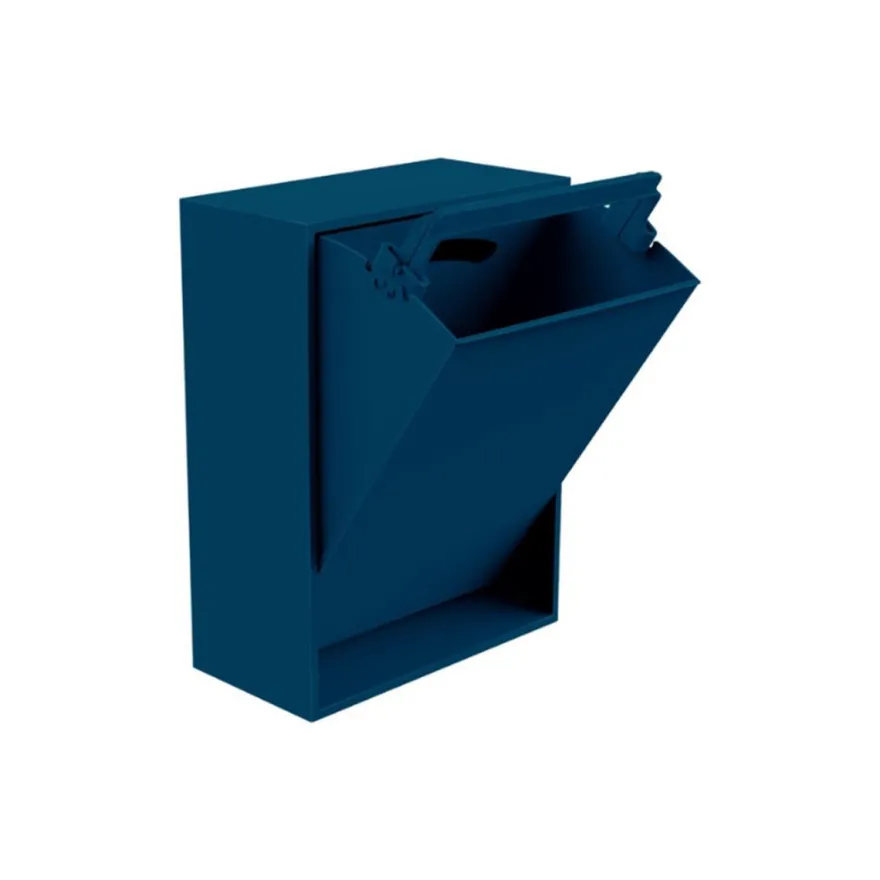ReCollector væghængt box til affaldssortering - Deep Dive Blue