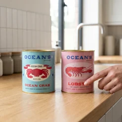 Rex London Metaldåser - Oceans Brand Medium. Sæt med 2 stk