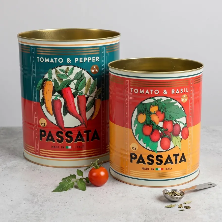 Rex London Metaldåser - Passata XL. Sæt med 2 stk