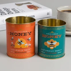 Rex London Metaldåser - Wildflower Honey Medium. Sæt med 2 stk