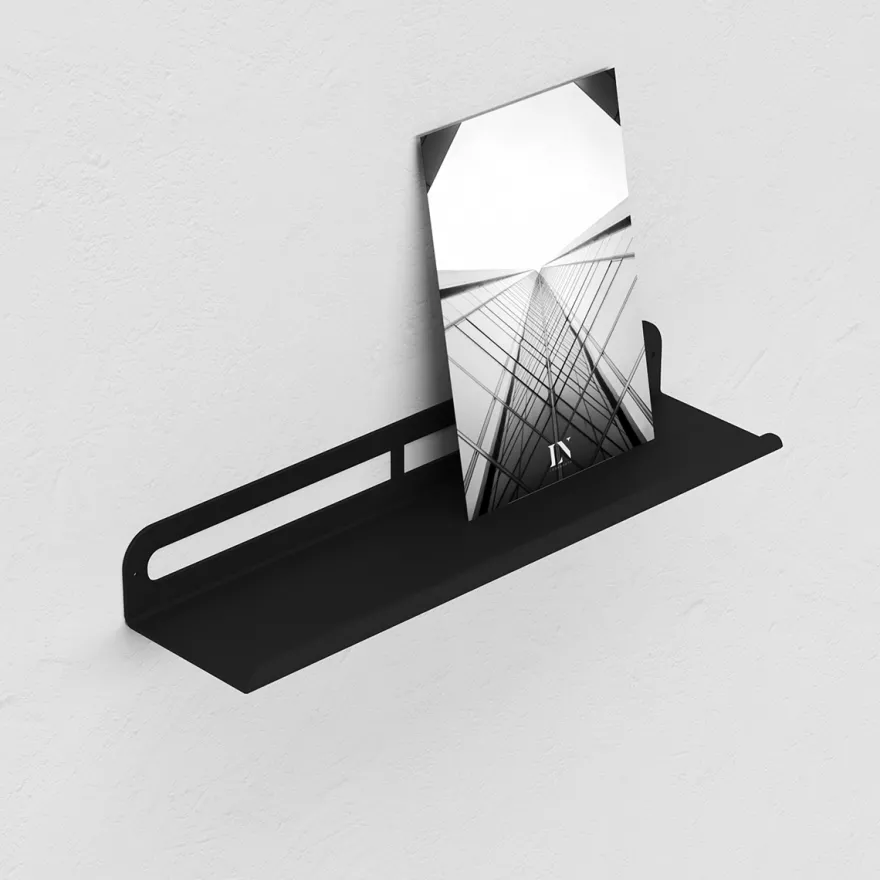 SECTOR Gallerihylde i metal - 27,5 cm. Sort
