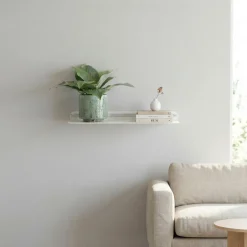 SECTOR hylde i metal - 40x15 cm. Hvid