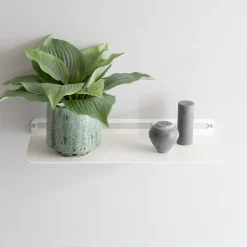 SECTOR hylde i metal - 40x15 cm. Hvid