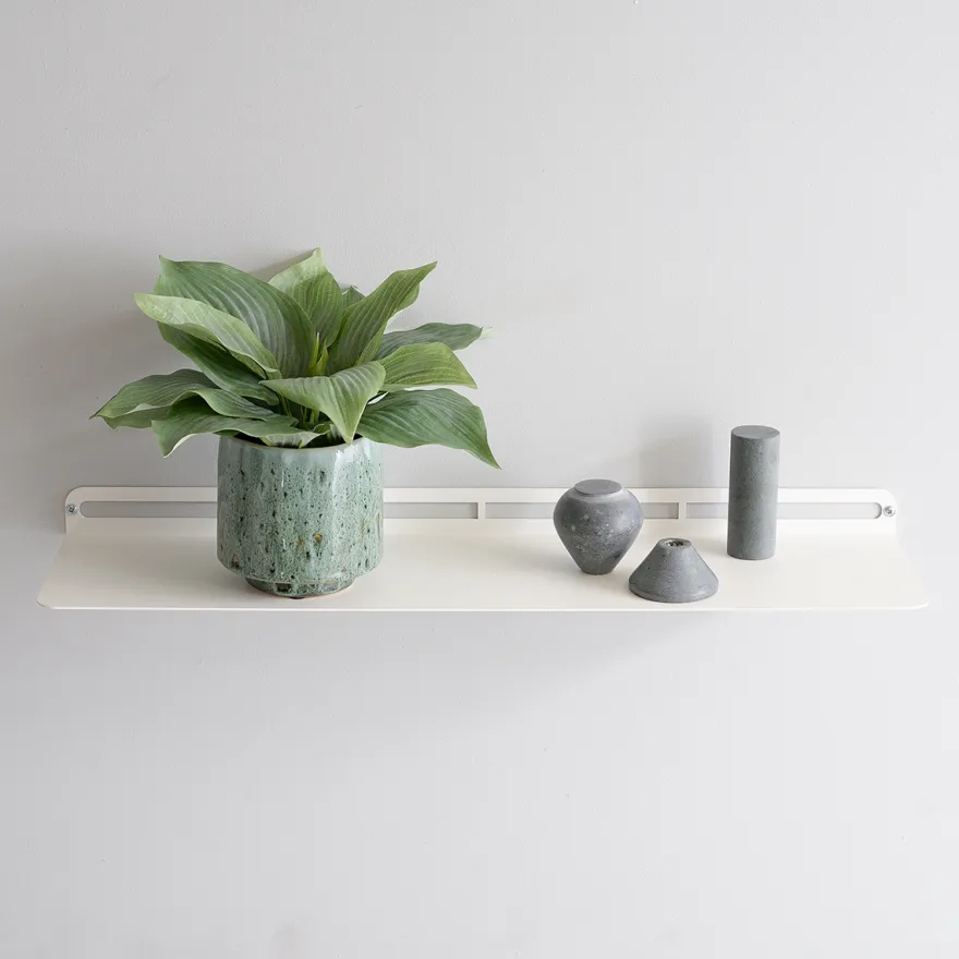 SECTOR hylde i metal - 60x15 cm. Hvid