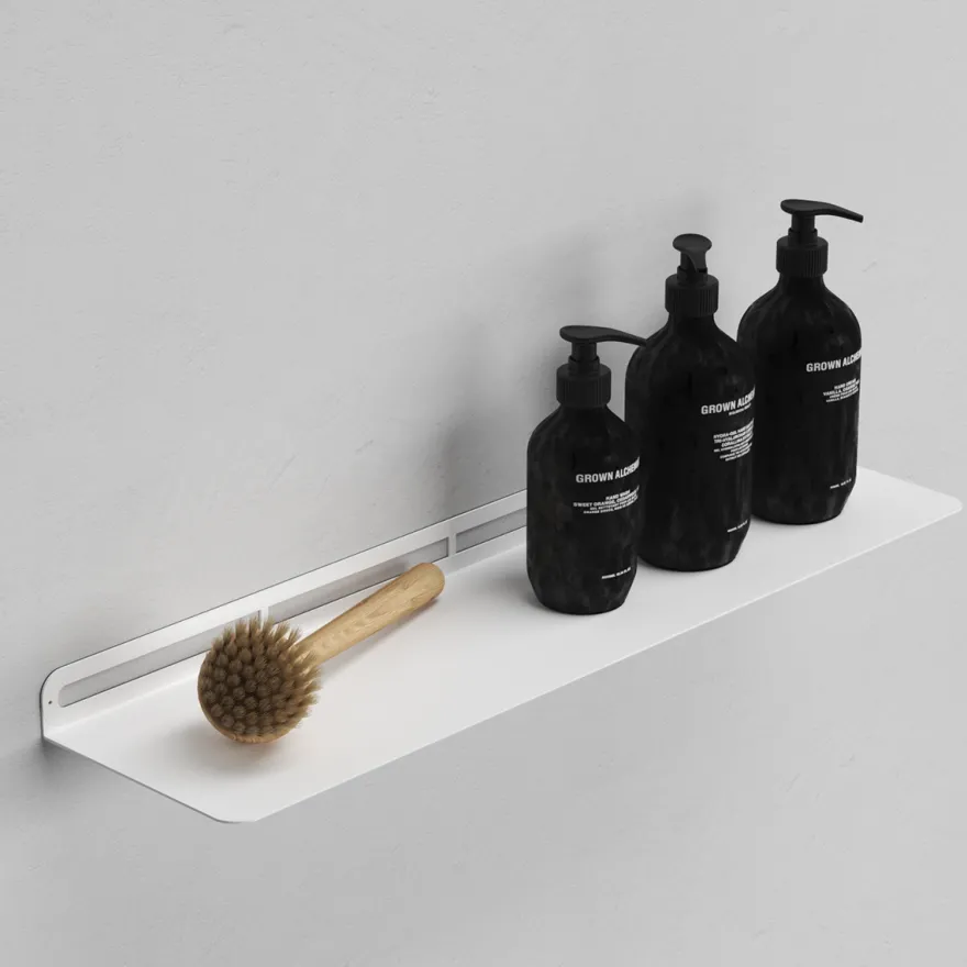 SECTOR hylde i metal - 60x15 cm. Hvid