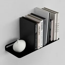 SECTOR hylde i metal - 40x15 cm. Sort