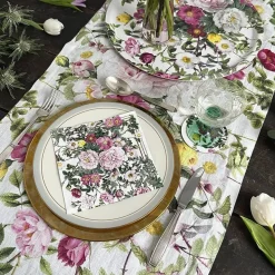 Servietter af FSC papir. Pakke m. 20 stk - Rose Flower Garden