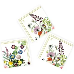 Servietter af FSC papir. Pakke m. 20 stk. - Flower Garden