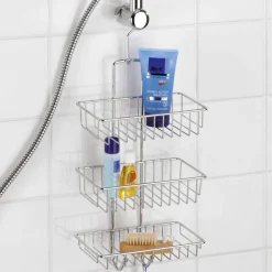 Shower caddy med 3 hylder - Nivala med krog