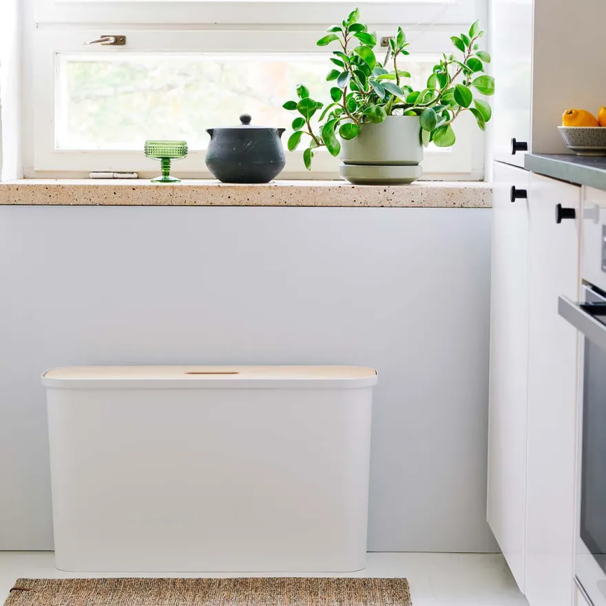 Smartstore Collect Box til affaldssortering - 46L SLIM - Hvid