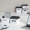 SmartStore Plastkasse OLIVIA SQUARE M - HVID
