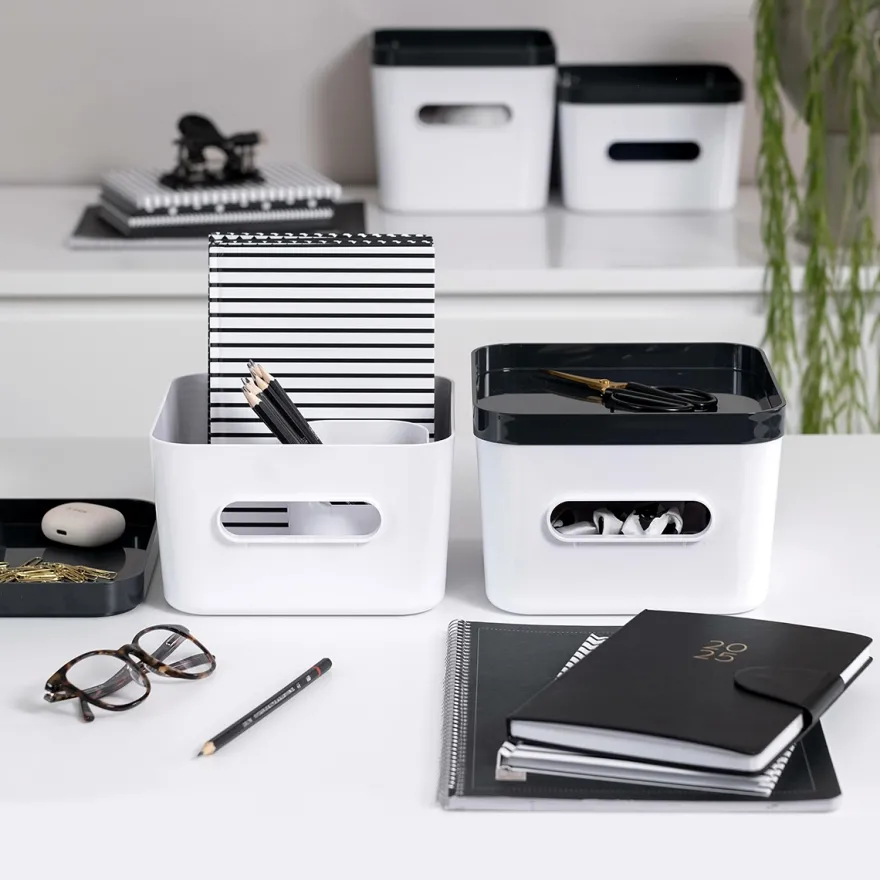 SmartStore Plastkasse OLIVIA SQUARE M - HVID
