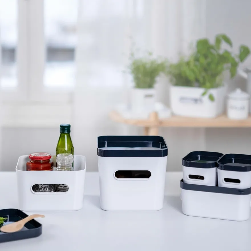 SmartStore Plastkasse OLIVIA SQUARE M - HVID
