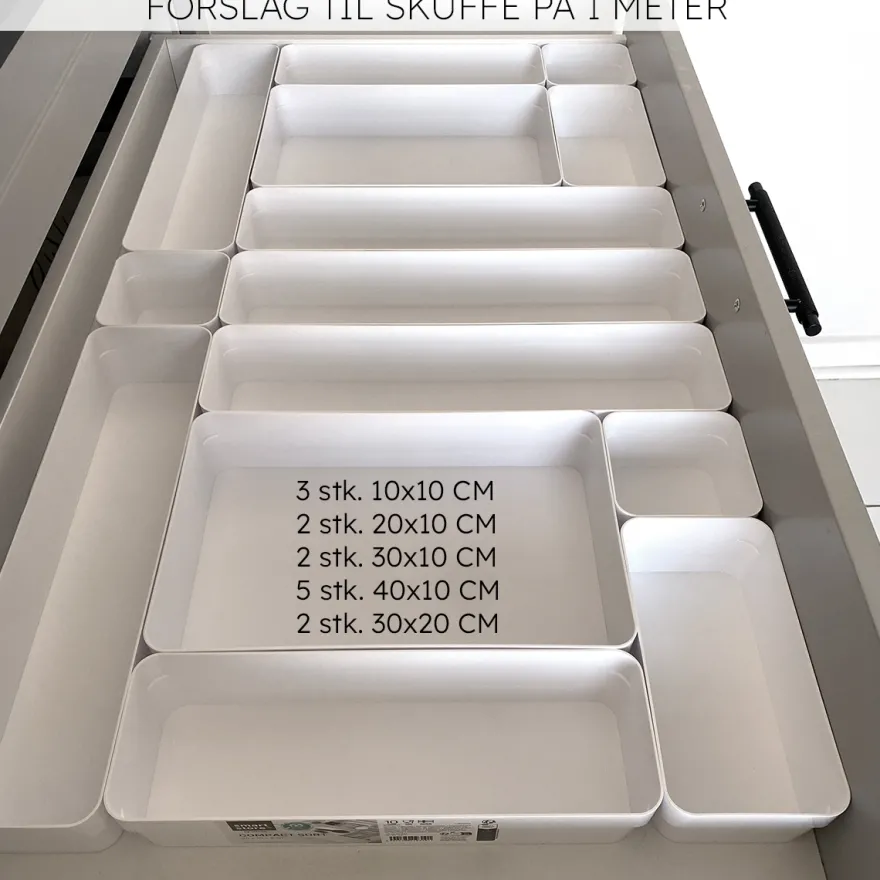 SmartStore Skuffekasse 40x10 cm. WHITE
