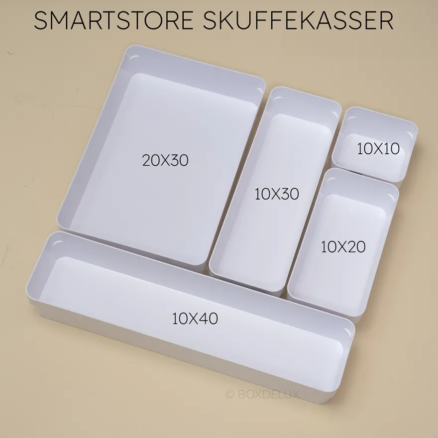 SmartStore Skuffekasse 40x10 cm. WHITE