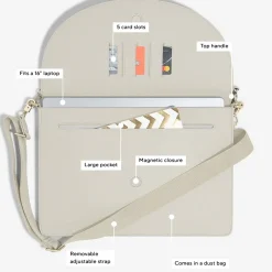 Stackers computertaske, SLIM - Oatmeal