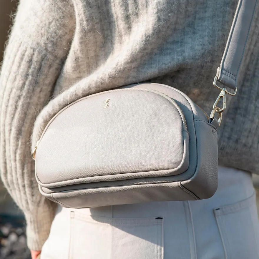 Stackers Cross Body Bag - Taupe